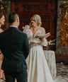 Elegant Beading Long Sleeves Plunging  A Line Plus Size Wedding Dresses Open Back