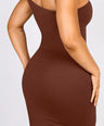 One Shoulder Ribbed Shaping Dress